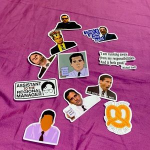THE OFFICE STICKERS LAPTOP PHONE CASE BED DECOR